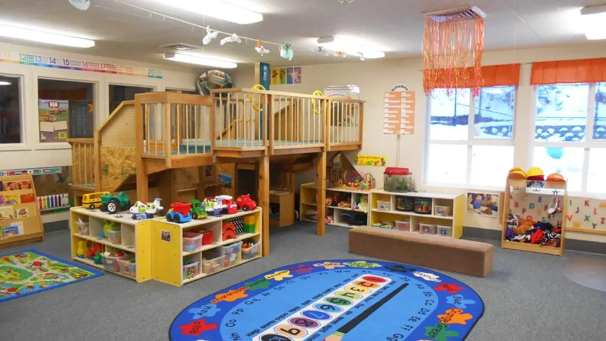 UIdaho Children's Center orange daycare/classroom.