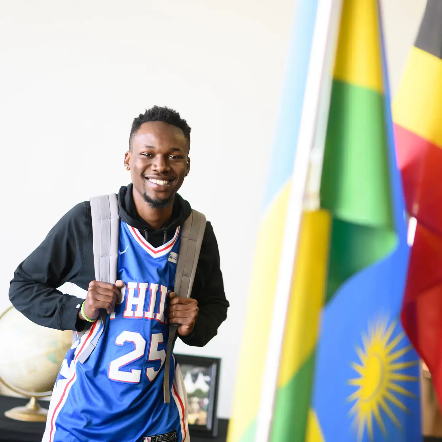Frerick Shema international studies student and ugandan refugee featured for innovation month