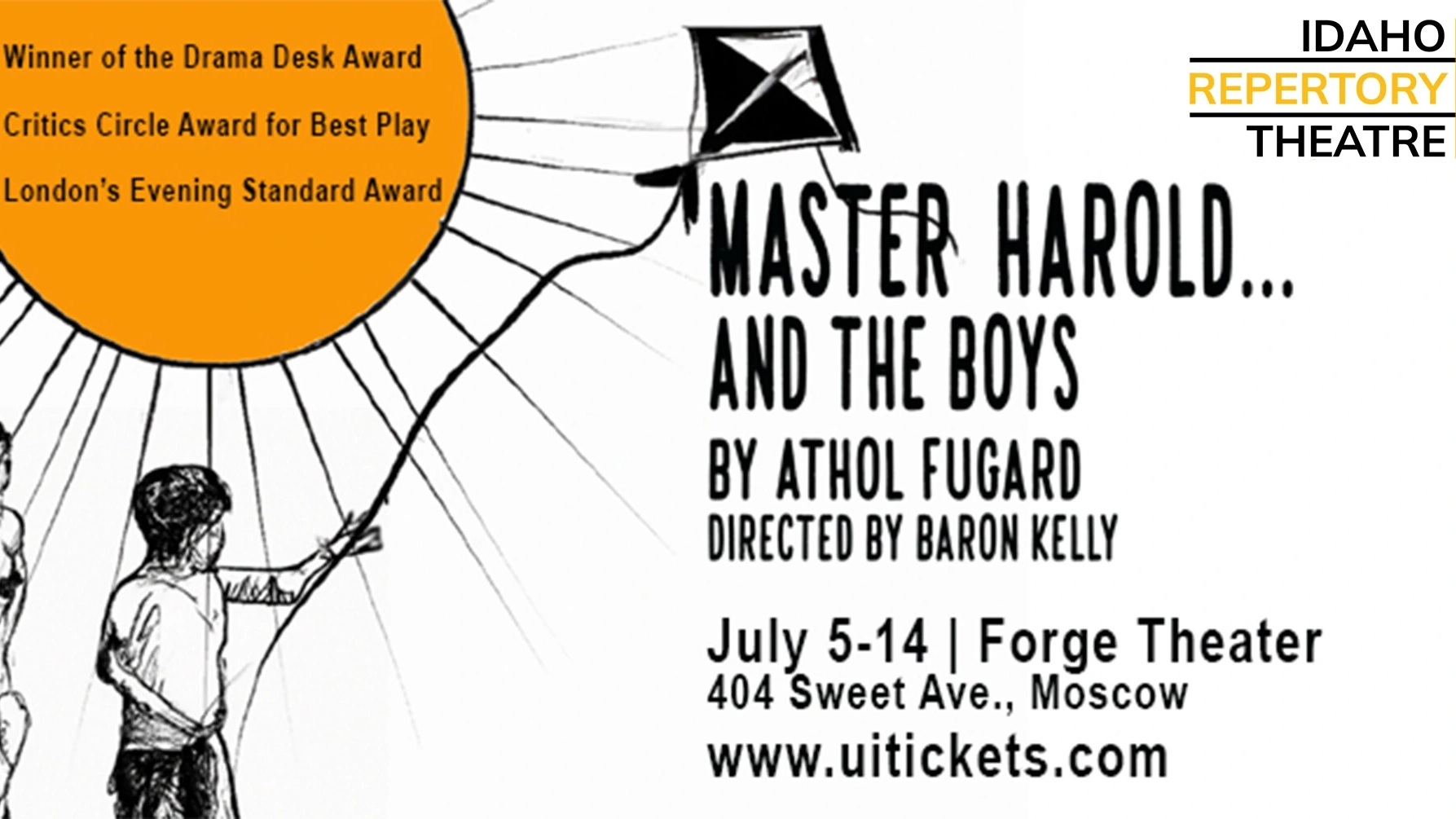 IRT presents "MasterHarold... and the Boys" by Athol Fugard.
