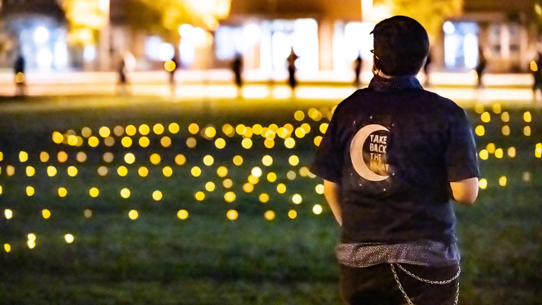 Photos of the Take Back the Night Vigil Event