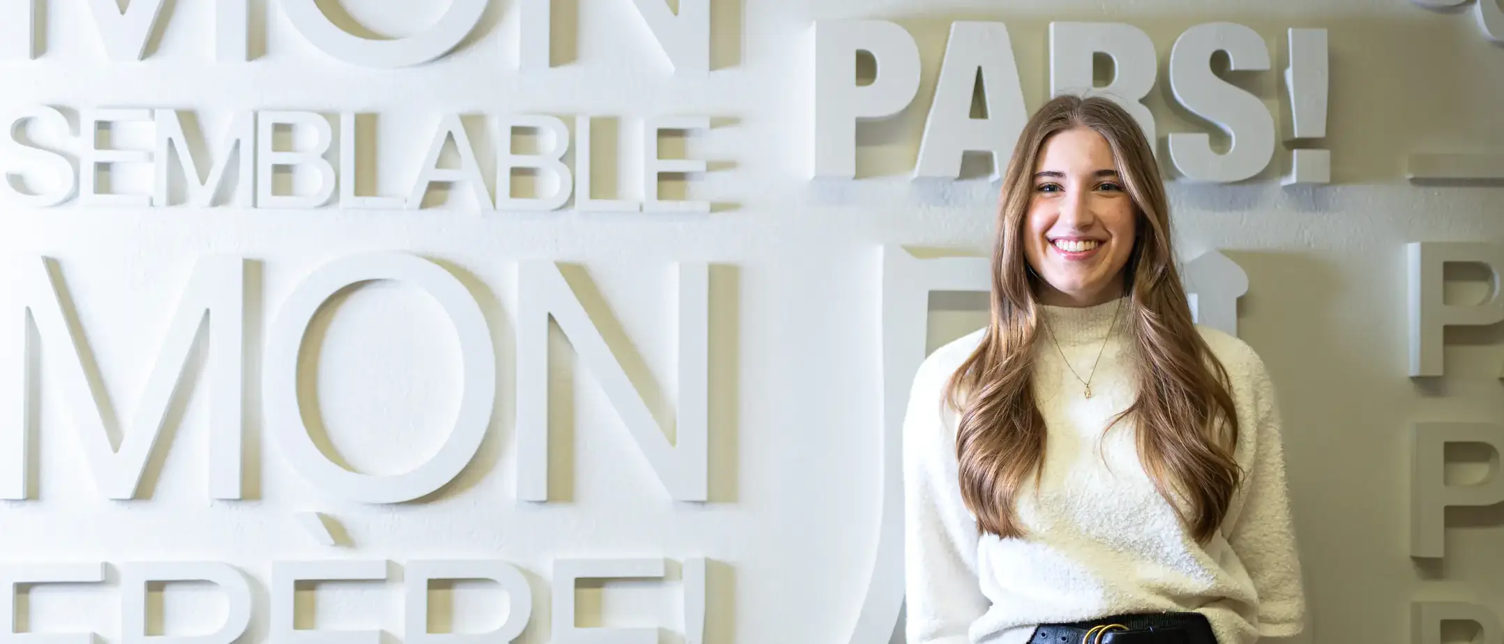 Student Sarah Margaret Horn is photographed Thursday, April 10, 2025 for a story about the School of Global Studies preparing students for international business.