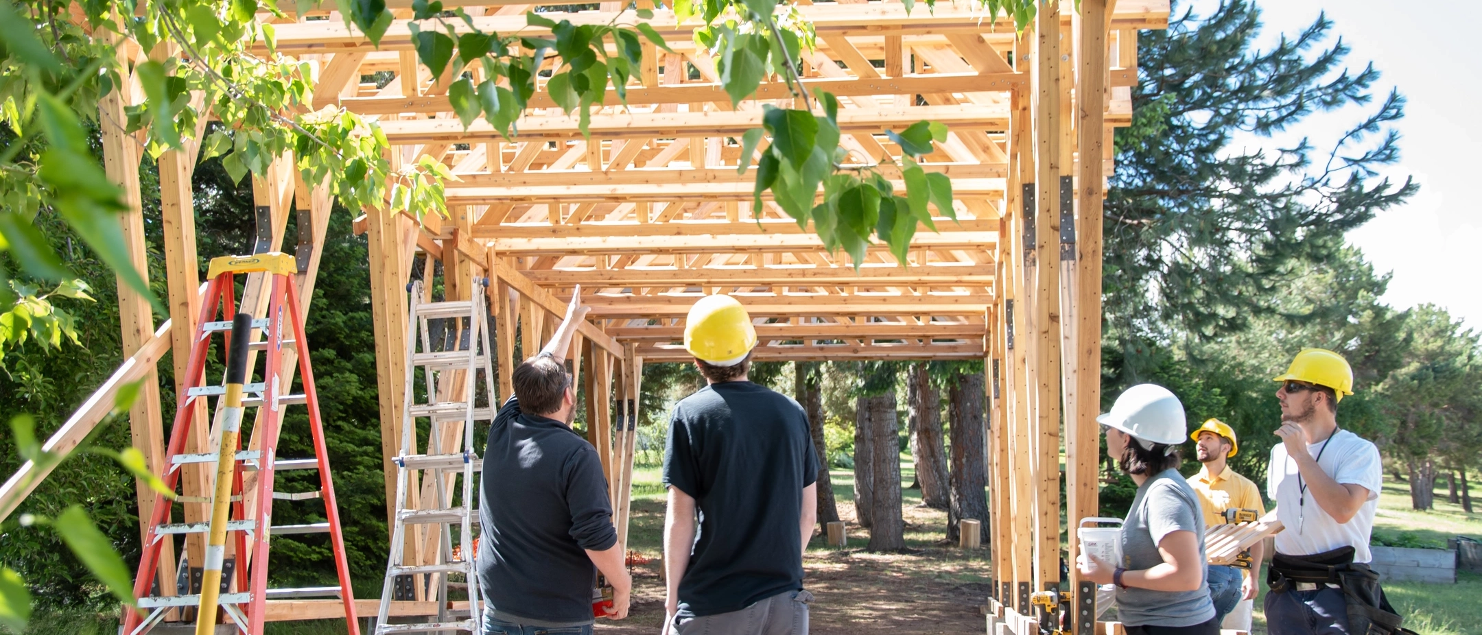 Design + Build erecting a building at McDonnel Elementary School