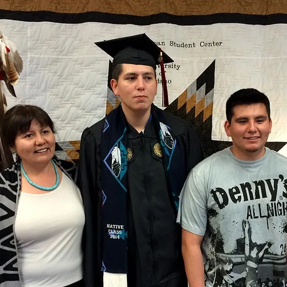 Photo of Marvin Trahant and his family.