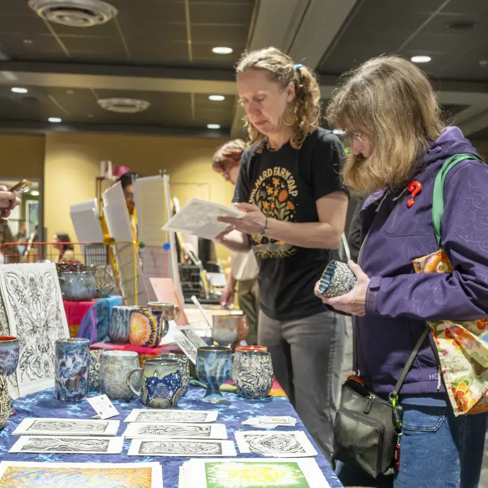 The Thriving Artist Market, part of Parent and Family Weekend activities, is held in the Vandal Ballroom at the Pitman Center on Saturday, April 11, 2026.