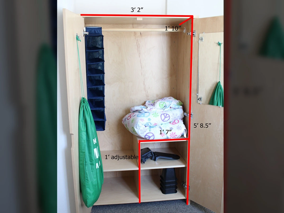 Contact us for assistance with wardrobe dimensions