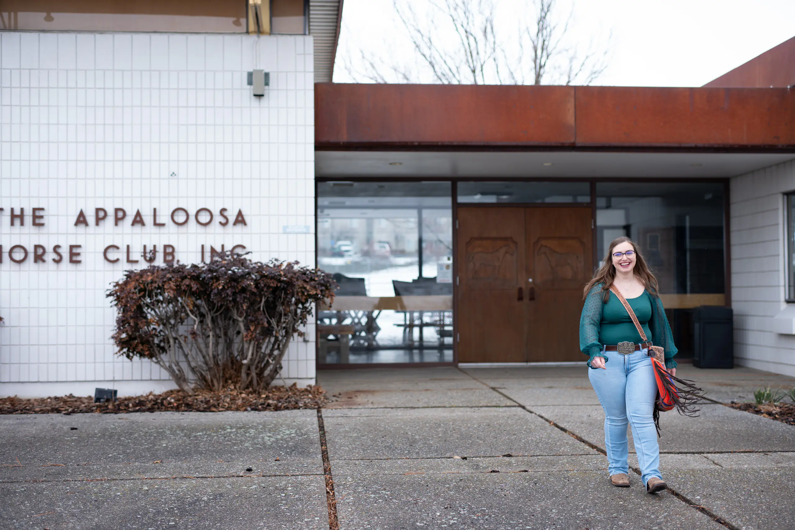 University of Idaho Student Hannah Ruth Pettyjohn working as an intern at the Appaloosa Horse Club and Museum
