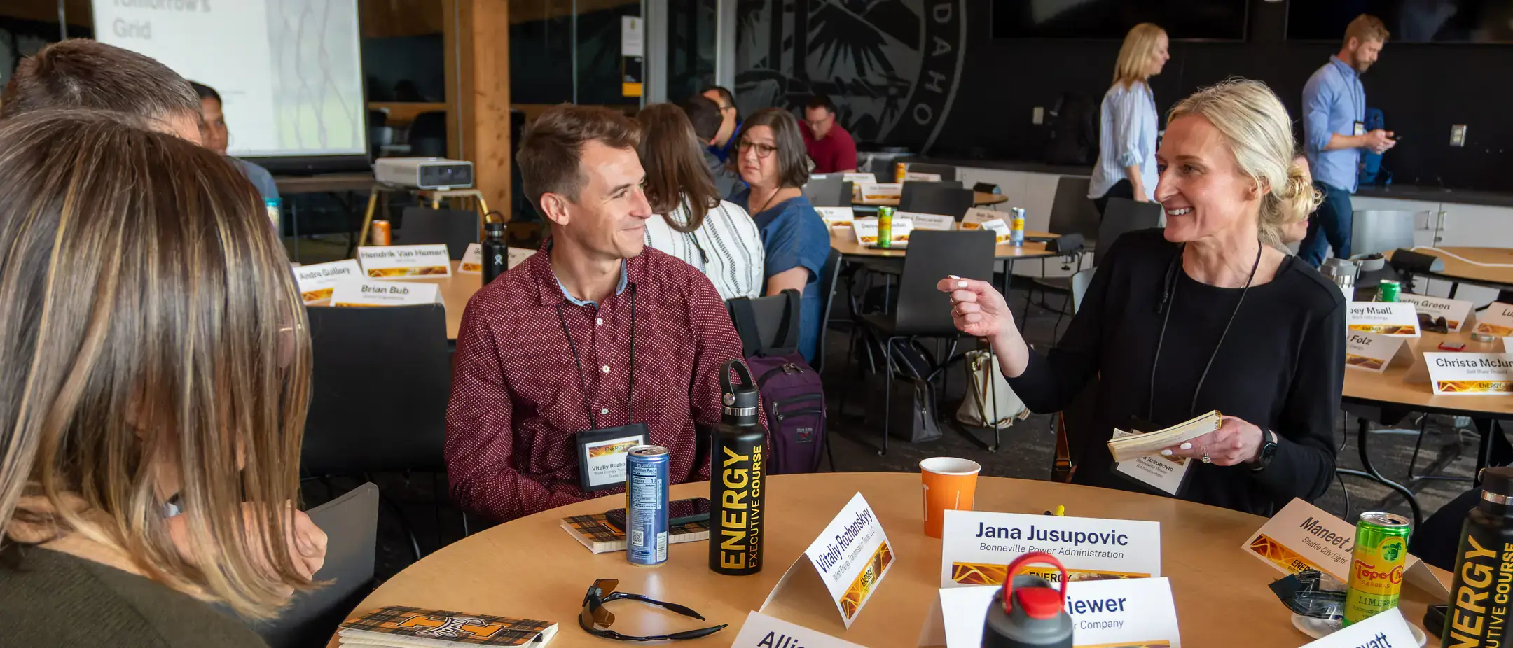College of Business and Economics Energy Executive Course presentation in the Idaho Central Credit Union Arena