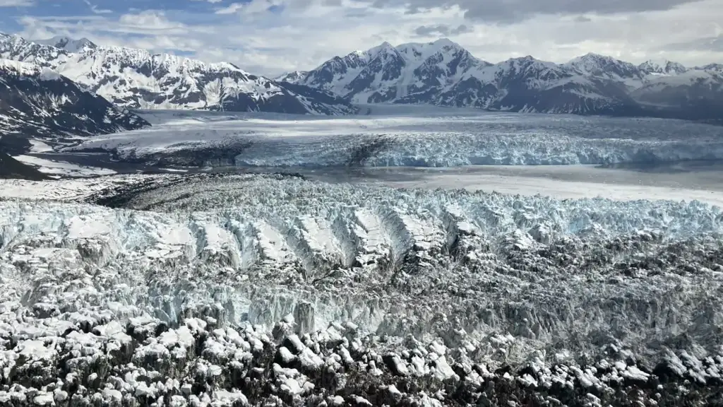 Mountains with snow on them