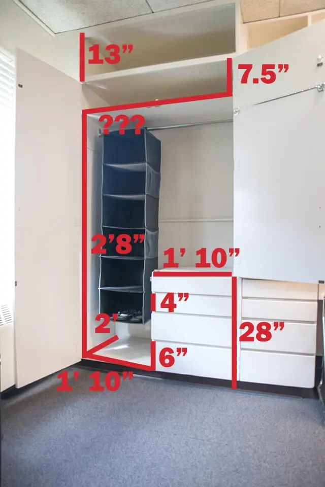 Reach out for assistance with wardrobe dimensions