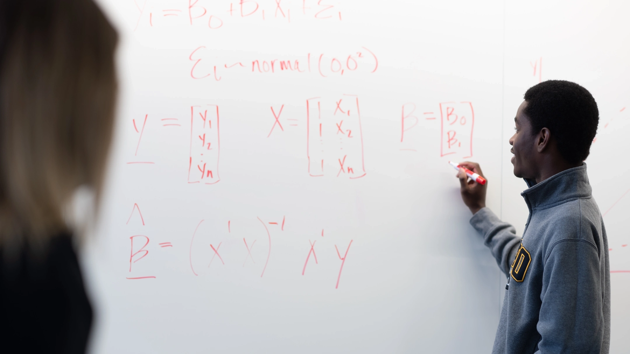 Stock photos of Mathematics students at the IRIC