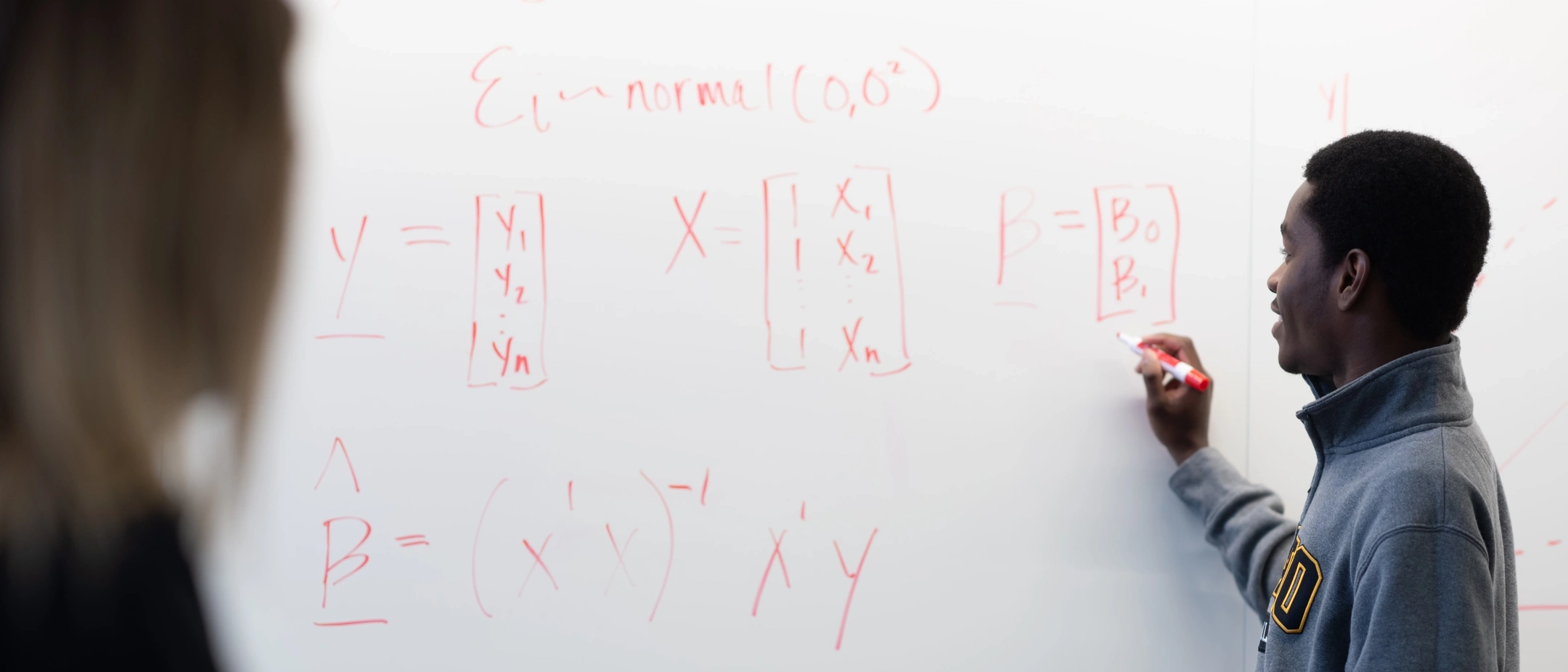 Stock photos of Mathematics students at the IRIC