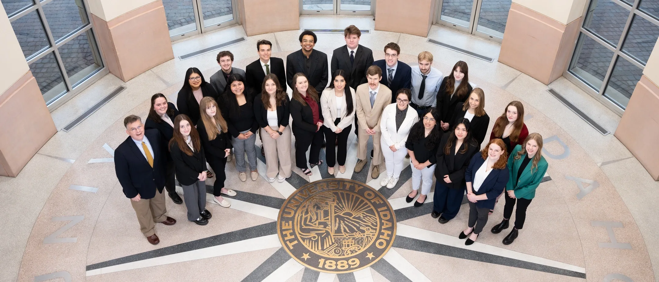 Group portrait of Martin Students who will be traveling to the Model United Nations Conference