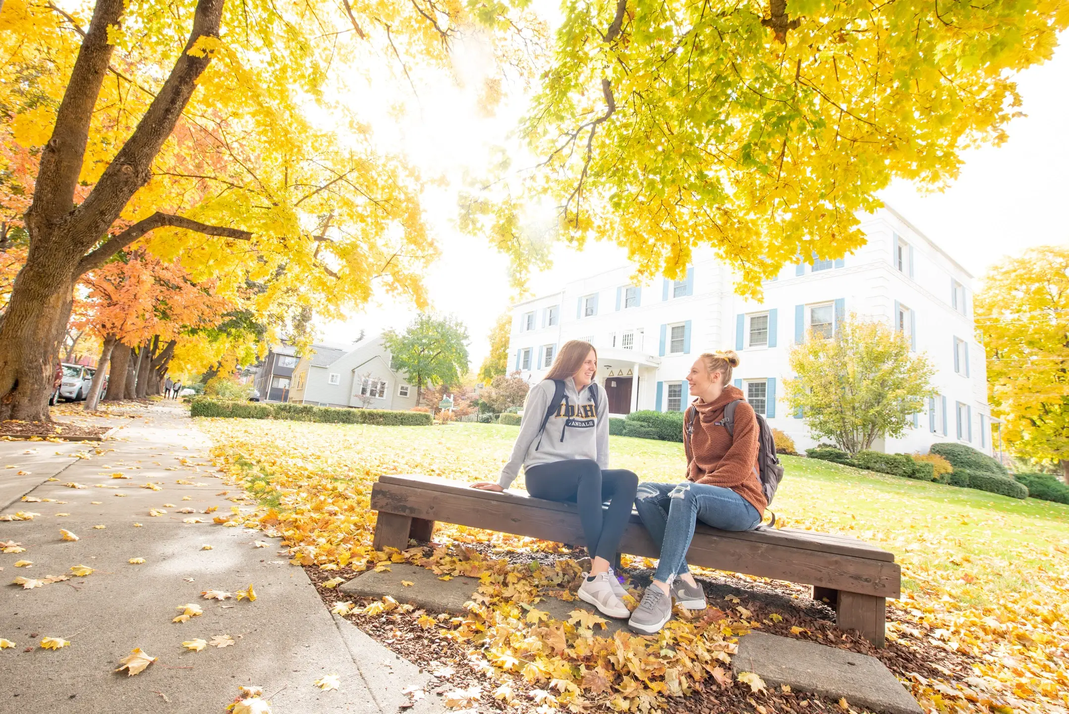 Unviersity of Idaho campus in the fall