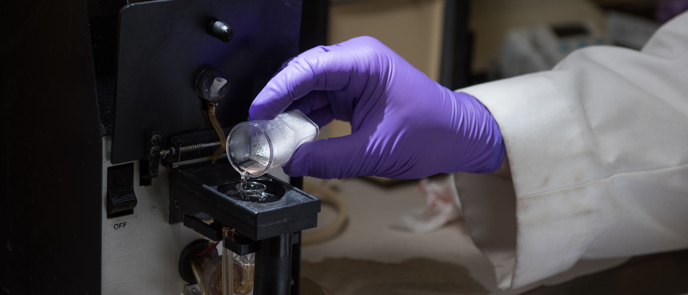 Analytical Sciences Lab employees testing samples for clientsAnalytical sciences laboratory 2017 photoshoot