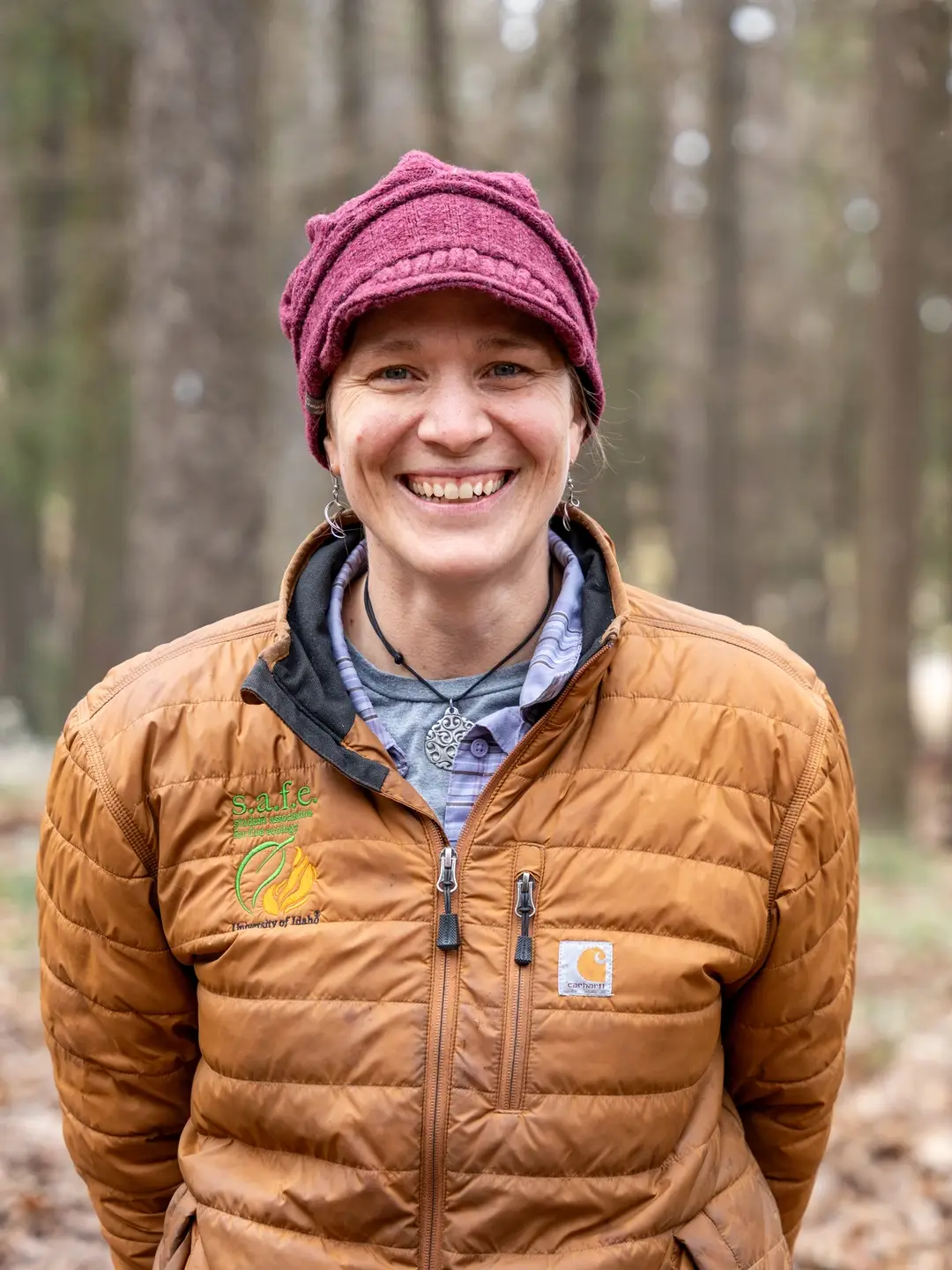 Heather Heward, senior fire ecology and management instructor in the College of Natural Resources, leads a class on the University of Idaho campus in Moscow, ID March 20, 2025.