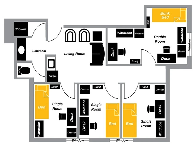 Living Learning Communities floor plan