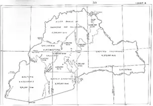 Reservation map of The Shoshone-Bannock Tribes