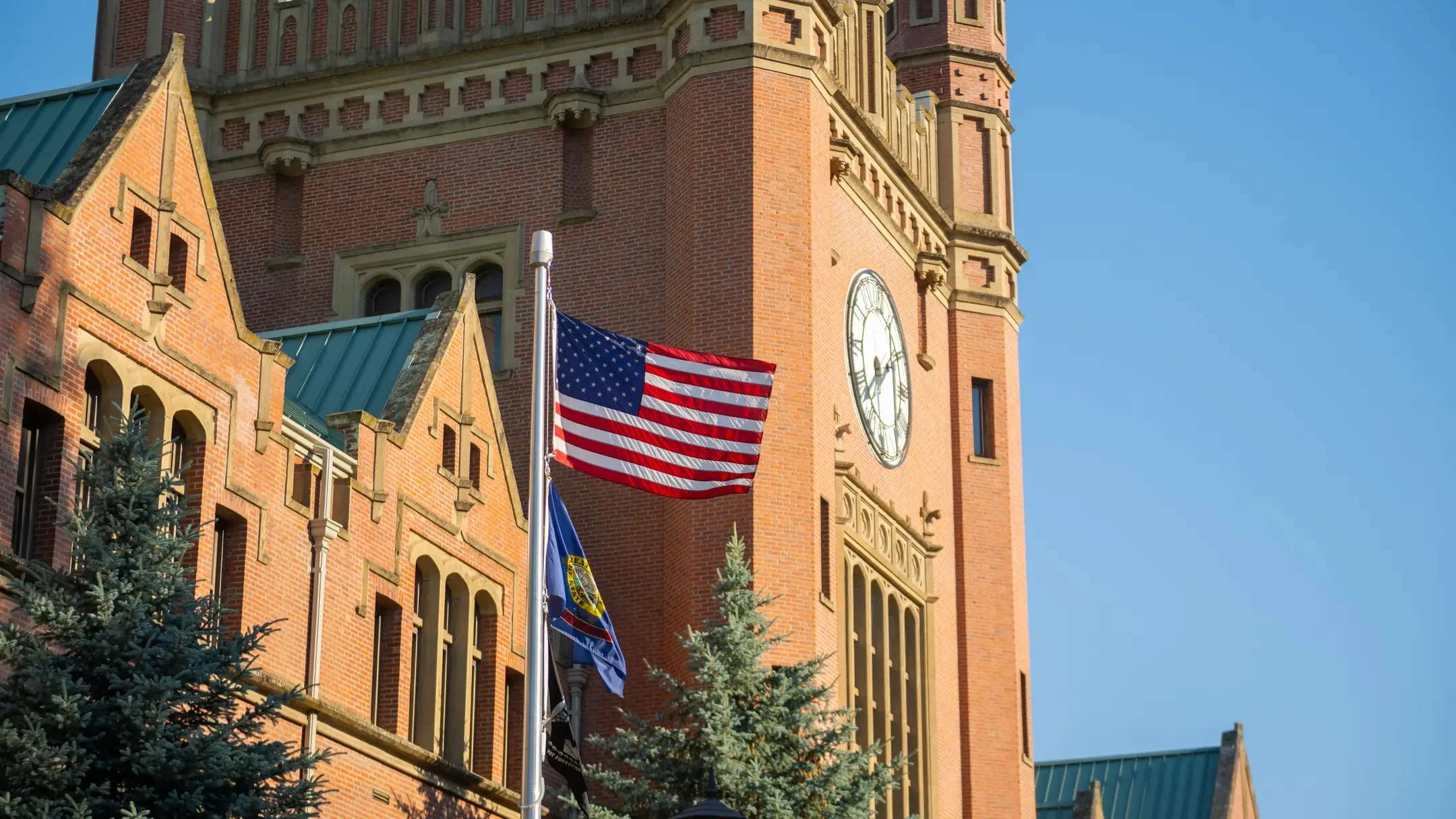 Season campus scenery spring stock