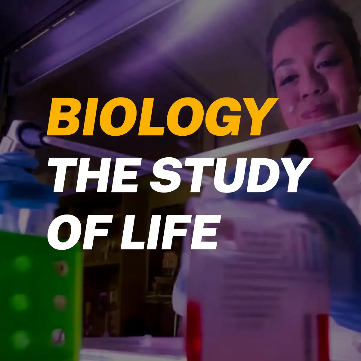 Woman measuring vial