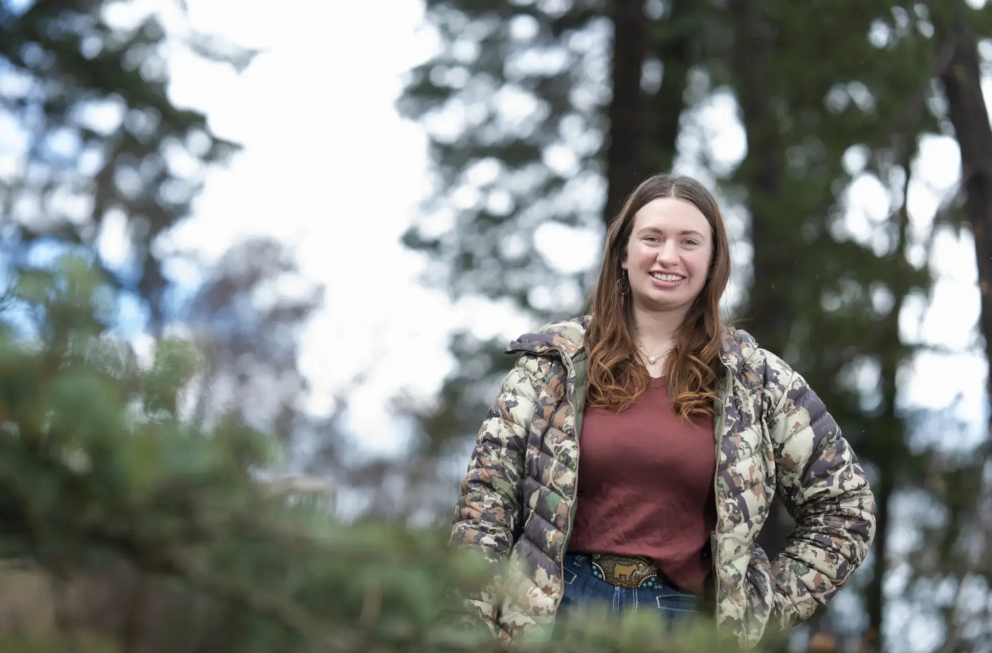 Graduation story on Ryann Harrington, a senior who will graduate with a degree in forestry and minor in fire ecology after having worked on several forestry and fire mitigation projects as part of her degree.