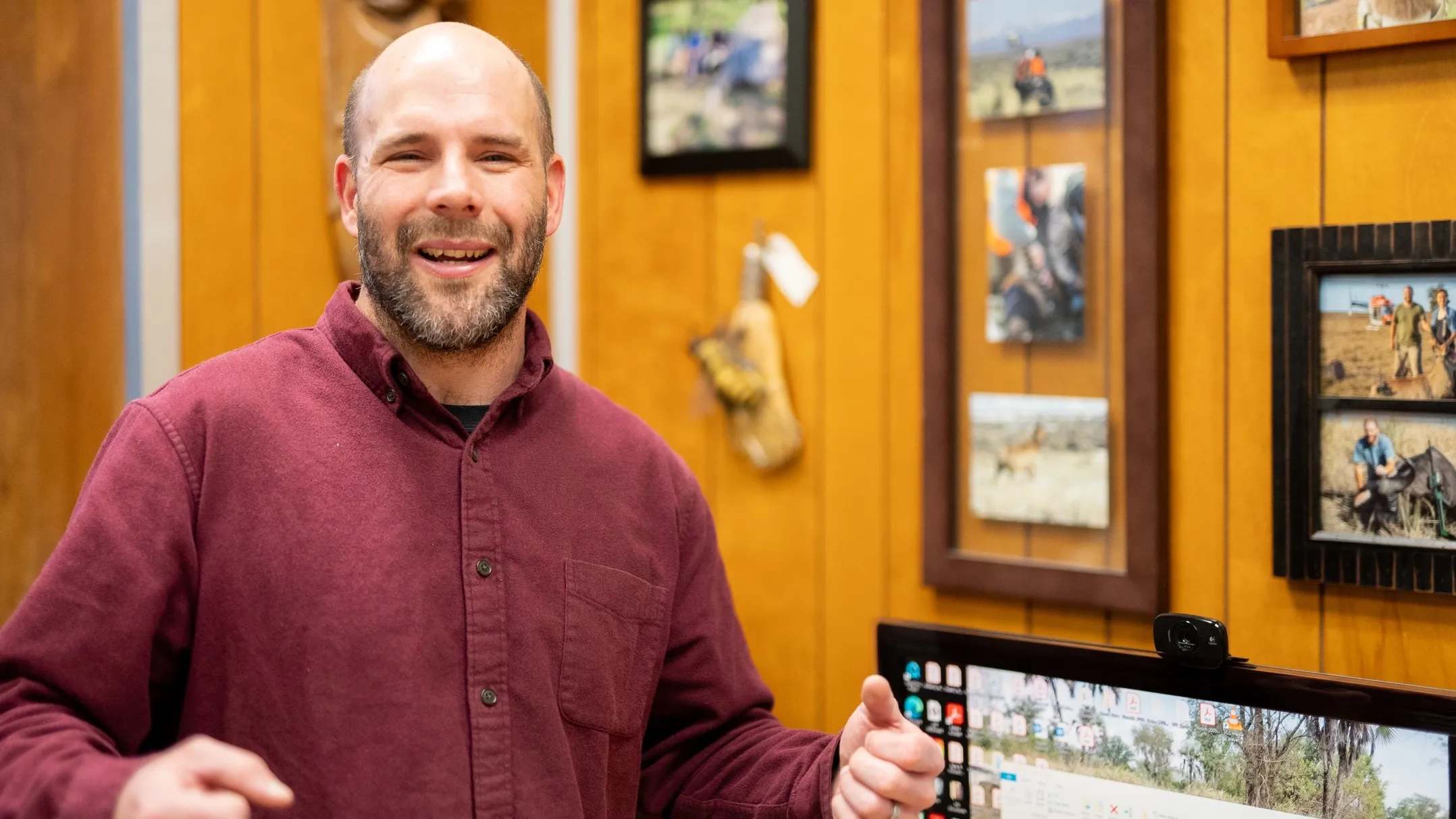 CNR Professor Ryan Long portrait and  feature images for a story on Ryan's research in Africa.
