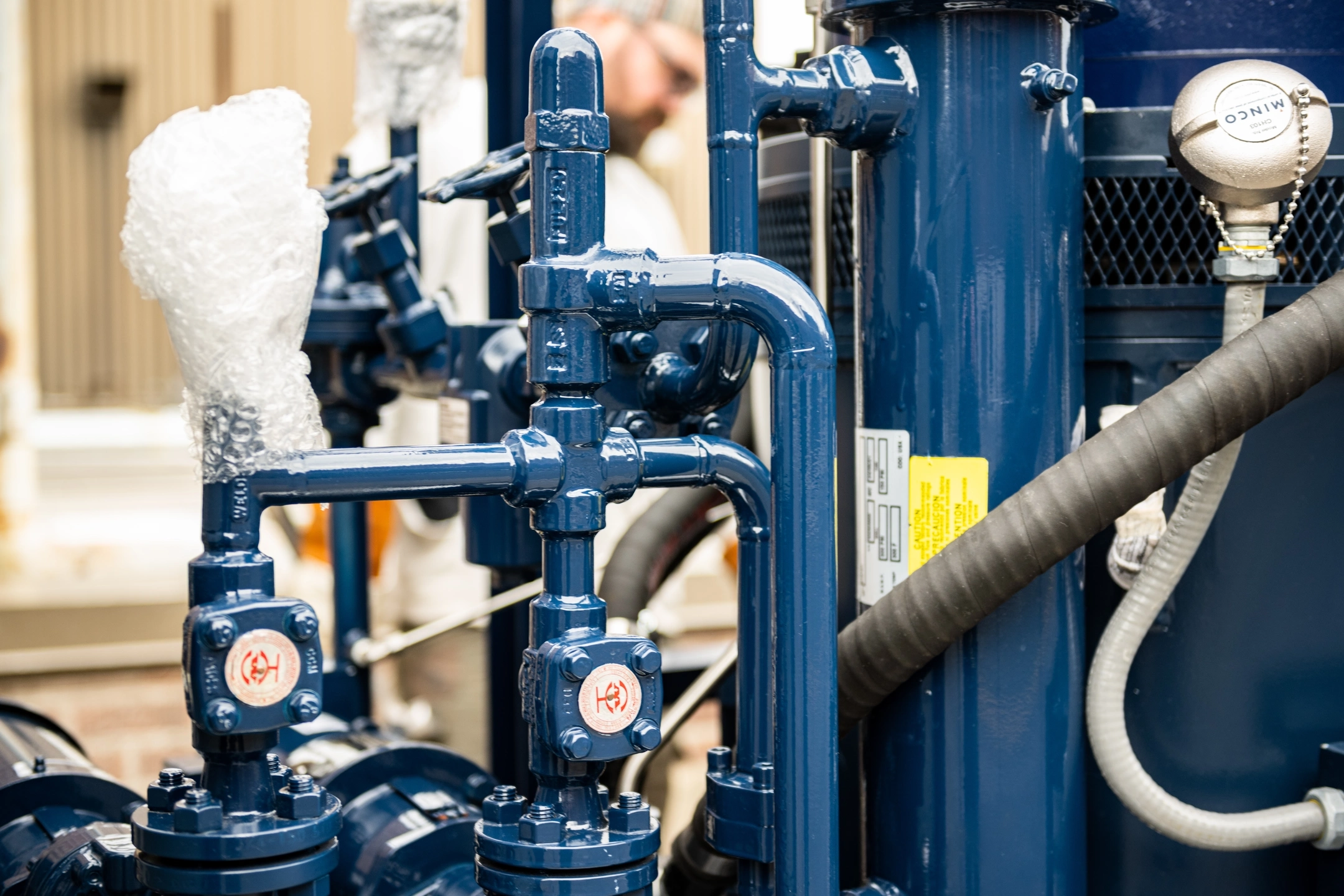 Steam plant microturbine installation of unit number 1 at the PowerPlant