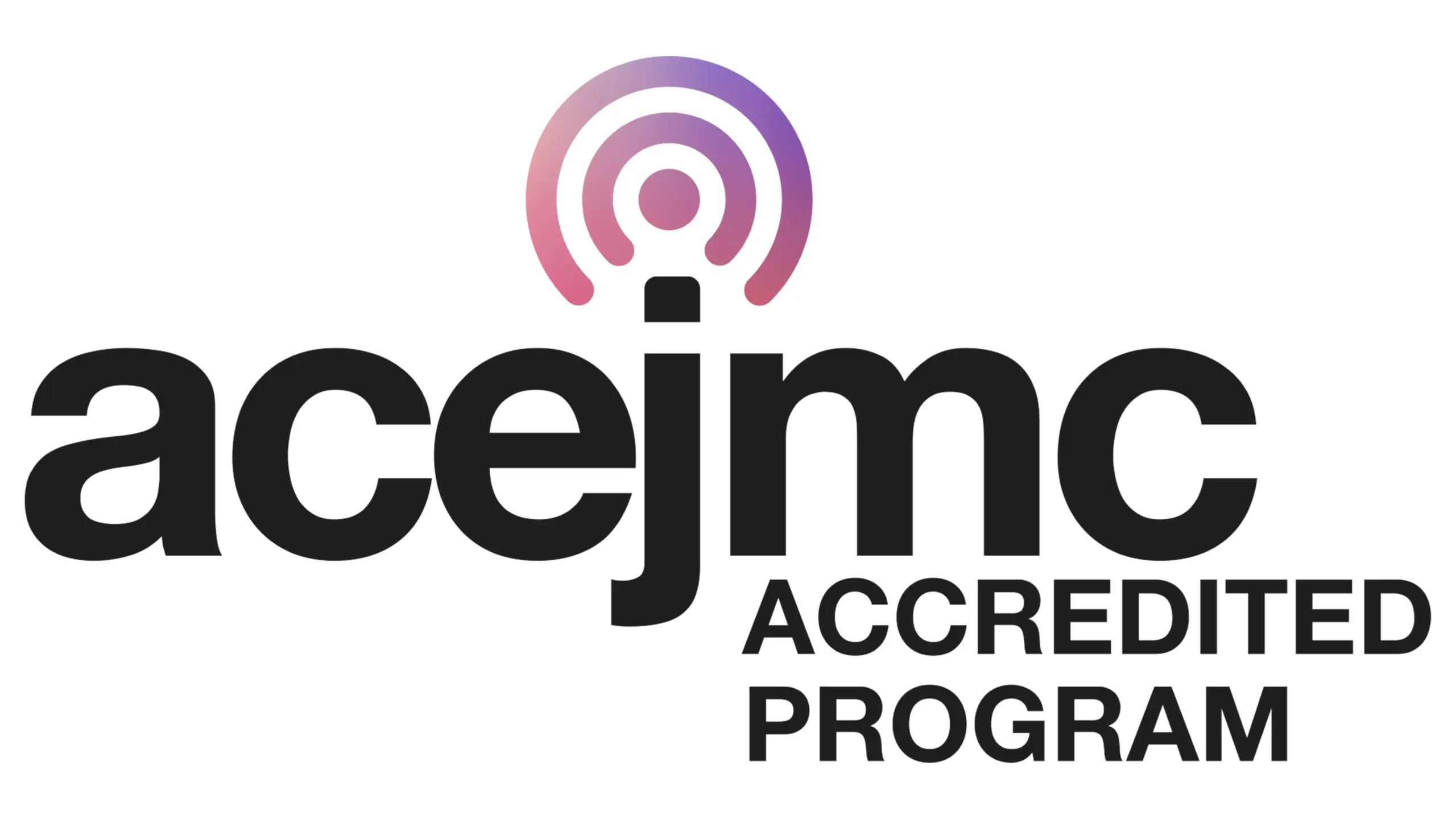 An ACEJMC Accreditation logo.