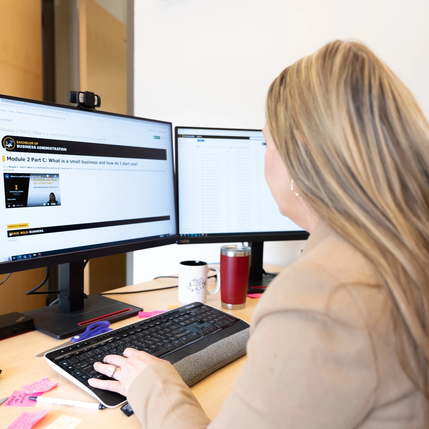 Behind the scenes look at making an online class.