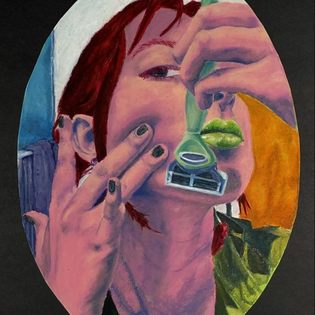 Second place winner for the CAA High School art exhibit.