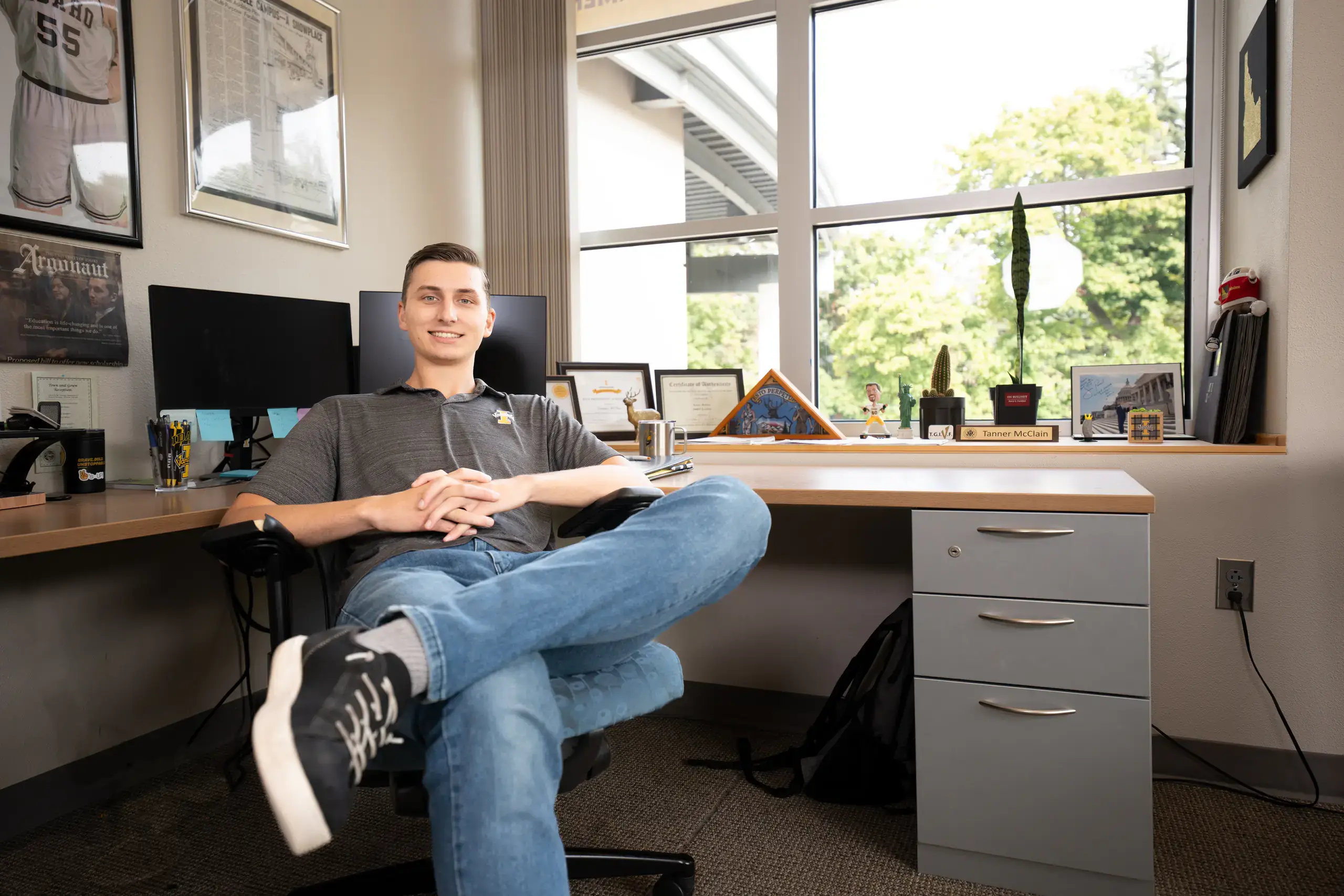 Student Body President Tanner McClain