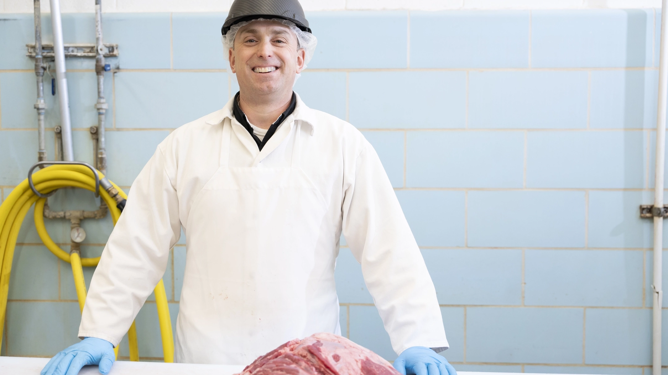 Vandal Theory - Featuring Phil Bass.
Phil Bass, associate professor of meat science, working in the butchery with a student at Vandal Brand Meats.