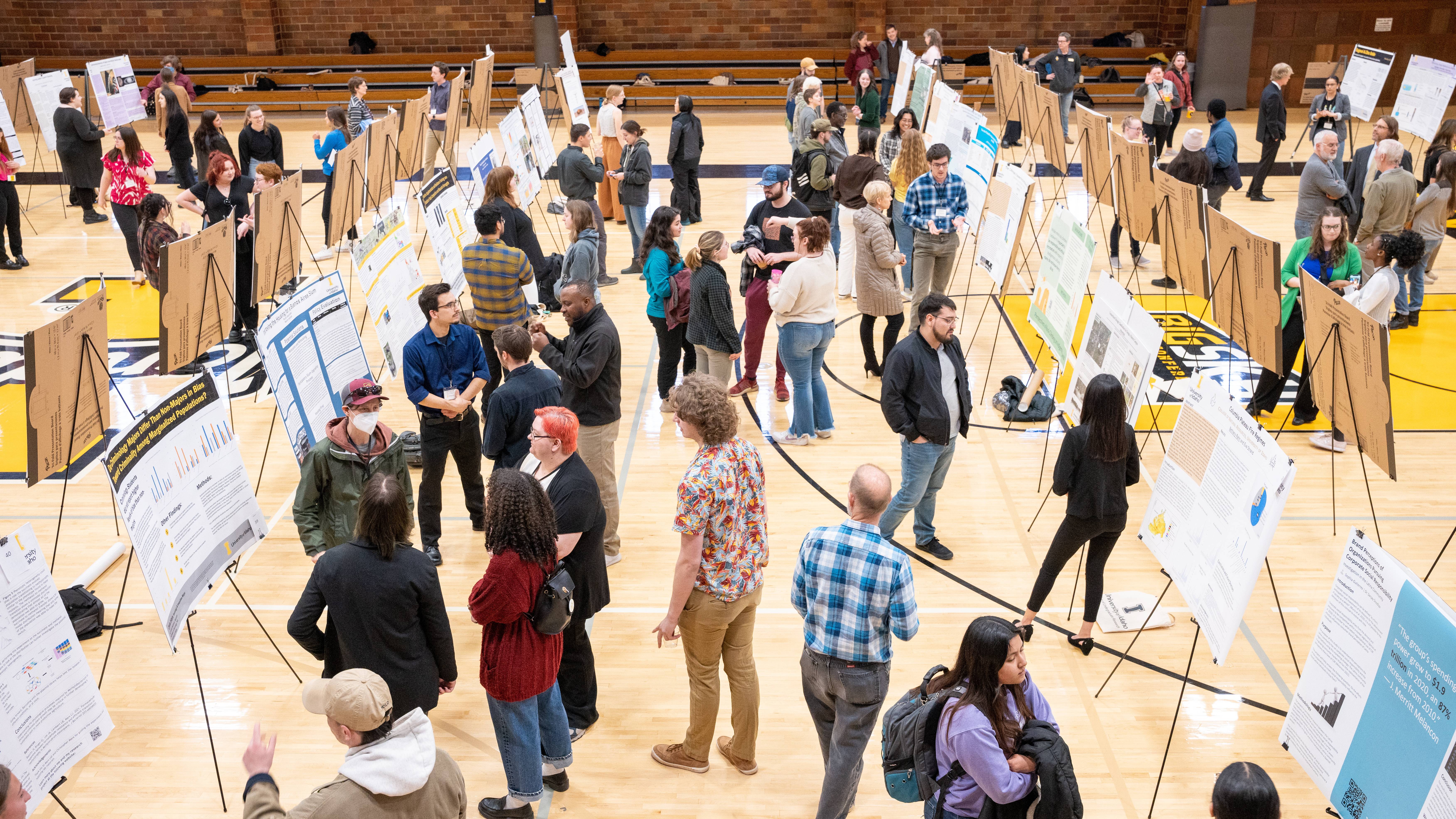 2023 Undergraduate Research Symposium event on April 24th, 2023 in the Memorial Gym.