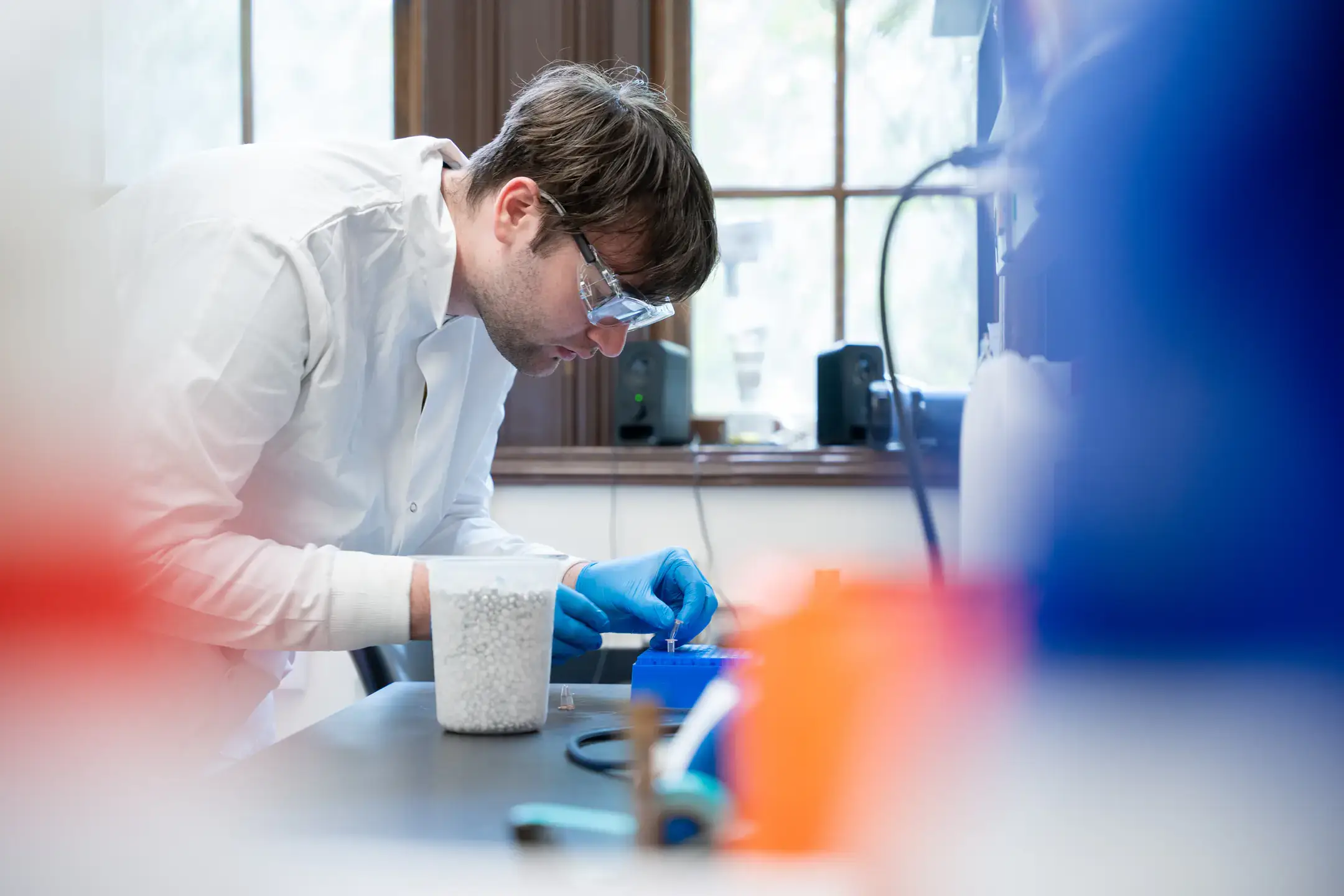 David Reetz is a researcher in both physics and biology as well as a bioengineering major. He is also autistic and wants to be a role model for neurodivergent people.