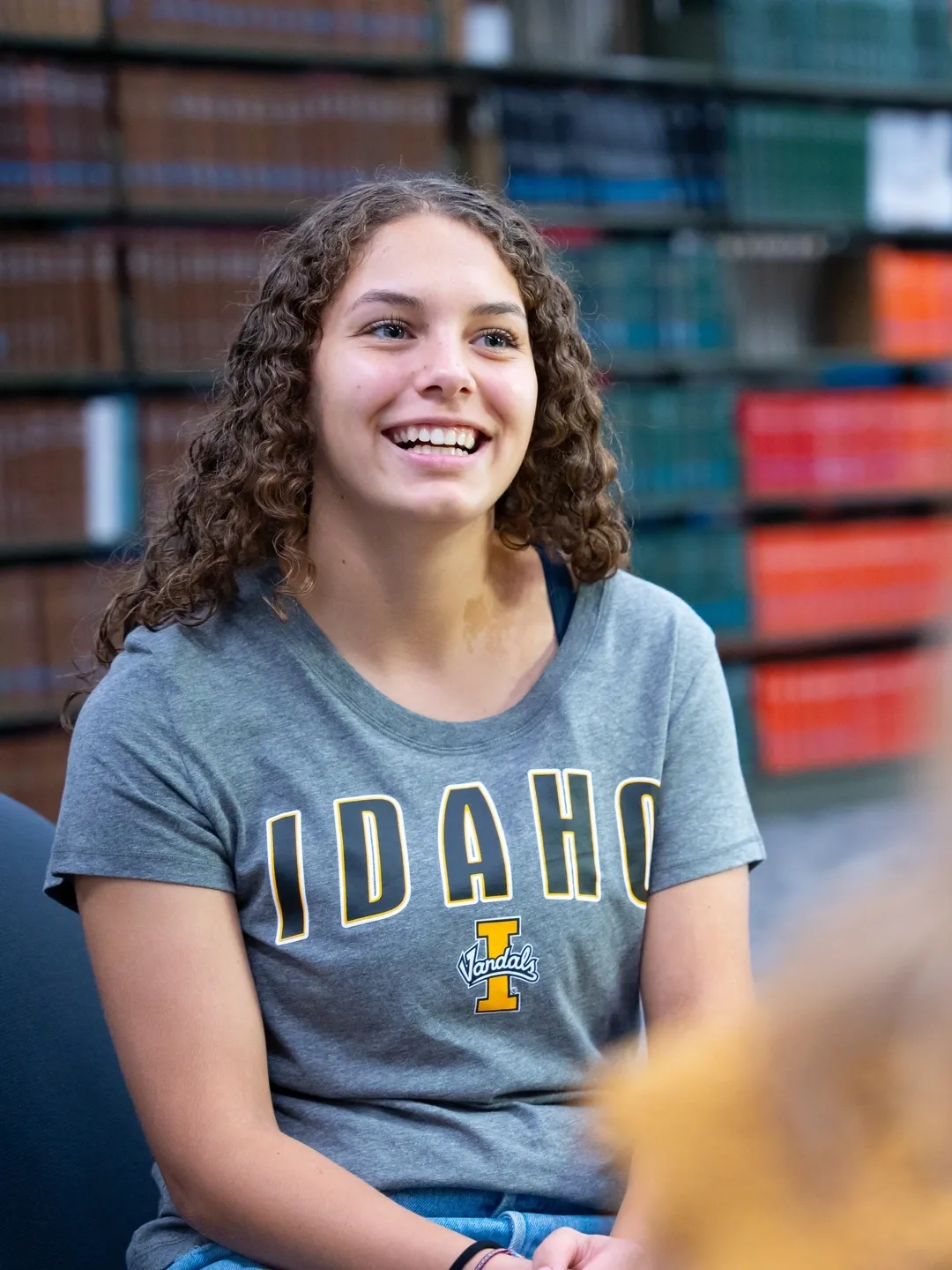 Portrait of Angel Dominguez for the Vandal Promise student impact annual giving solicitation letter.