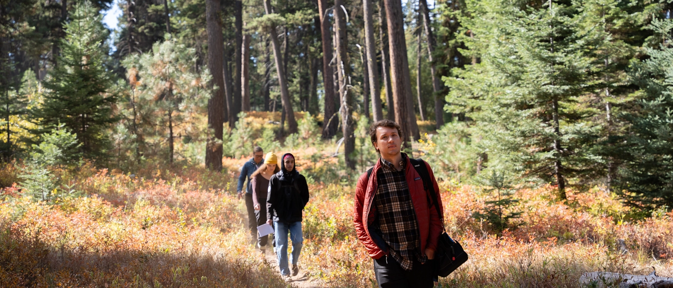Photos of College of Education, Heath and Human Sciences Indigenous Knowledge for Effective Education Program (IKEEP) and Cultivating Indigenous Research Communities for Leadership in Education (CIRCLES) students at the McCall Outdoor Science School (MOSS) campus.