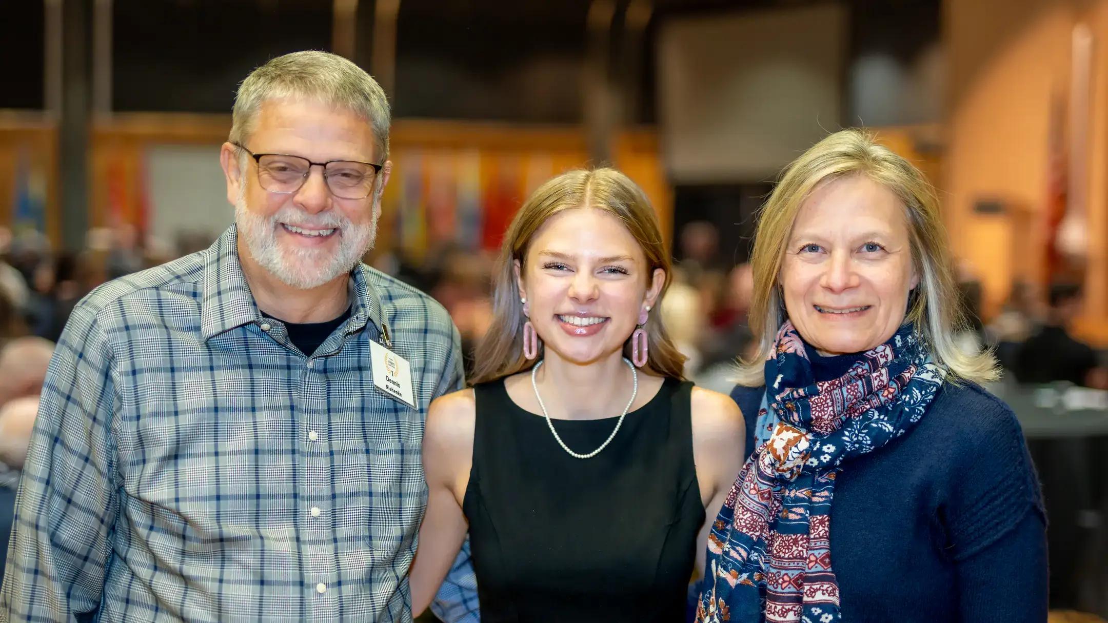 Alumni Awards for Excellence Dinner on Tuesday, November 8, 2025 in the International Ballroom at the Pitman Center. Pictured is student Catherine Niehenke.