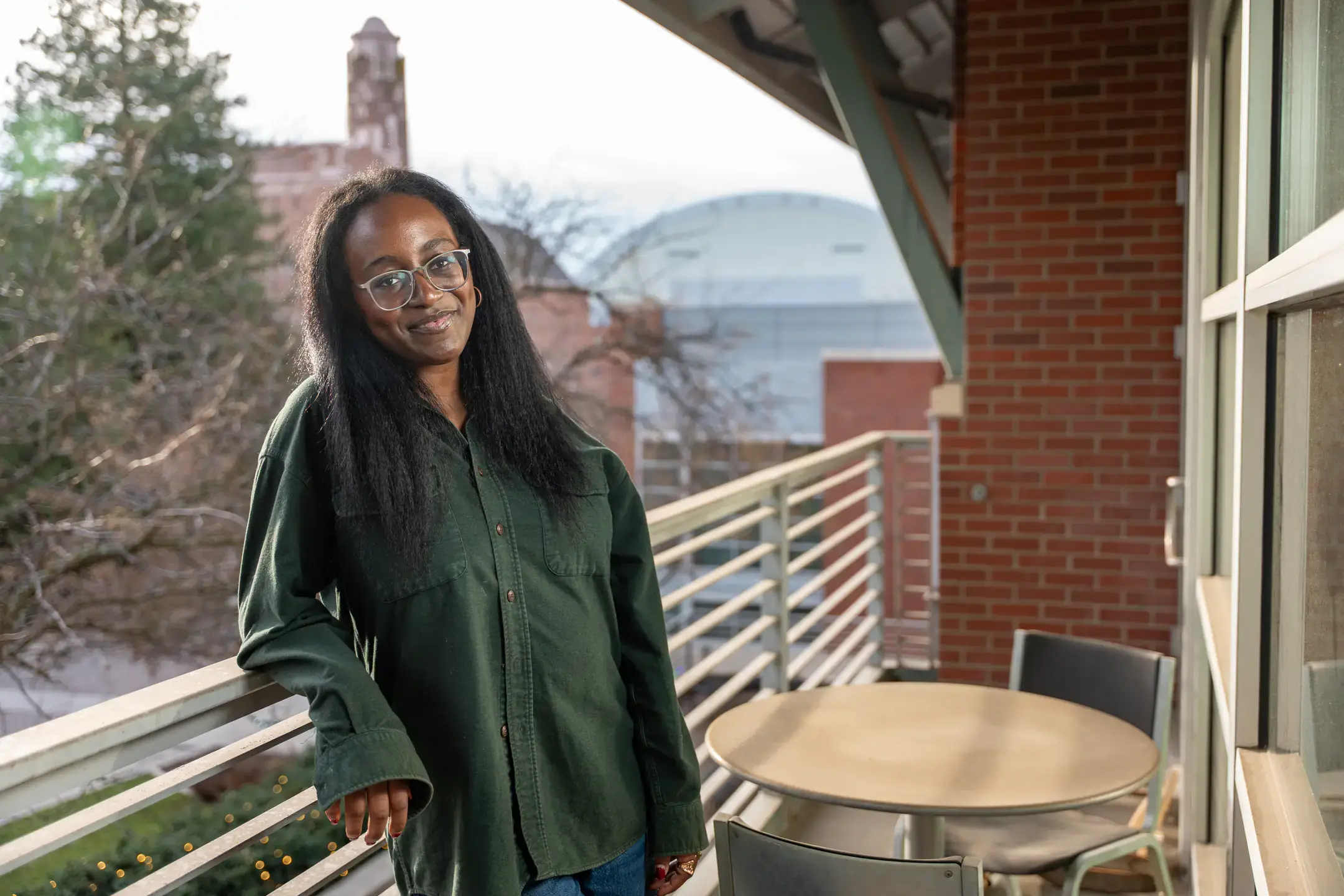 Portraits of ASUI President Seyi Arogundade, Political Science and Journalism '26, at the ISUB Tuesday, December 9, 2025.