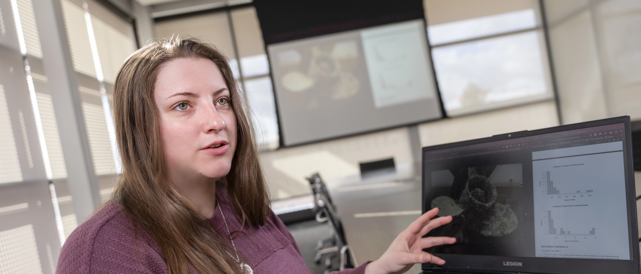 Katie Theissen is a College of Science math student who is working with biologists crunching data that could prevent quagga mussel infestations in Idaho.