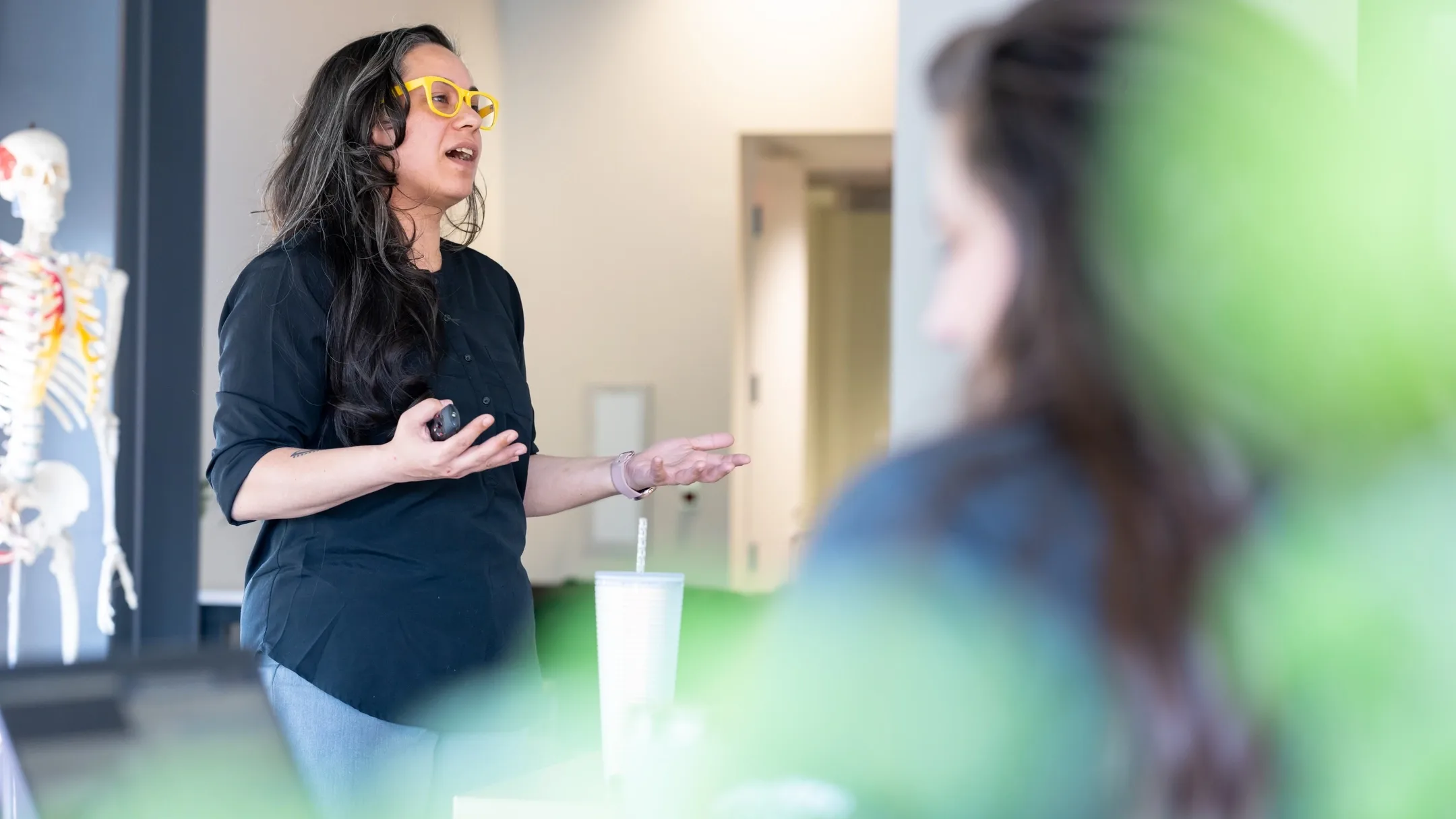 WWAMI Medical Education Program "action shots" of people interfacing with technology to illustrate the virtual education component of our ECHO Idaho program.