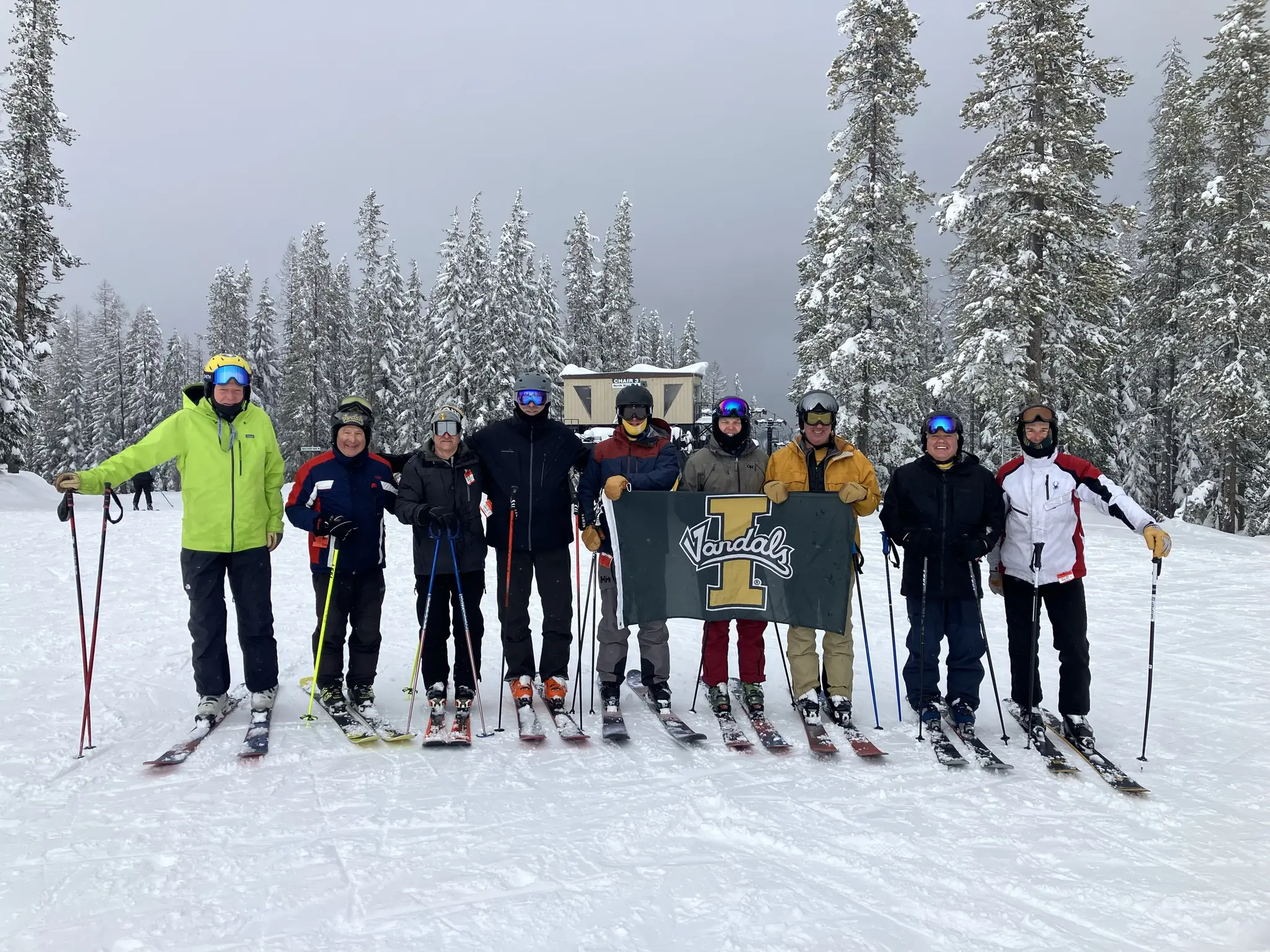Vandal Ski Day group photo Feb. 2025