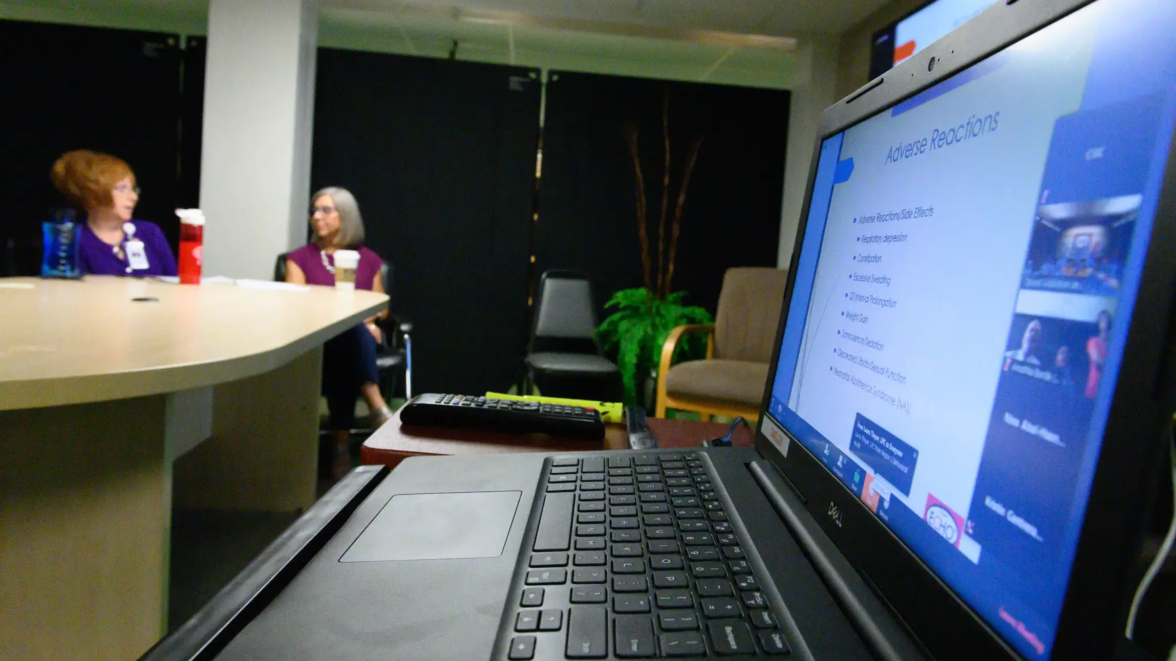 Physicians and healthcare providers working in rural communities connect to a care network via remote meetings hosted by ECHO Spoke to improve learning and patient outcomes.