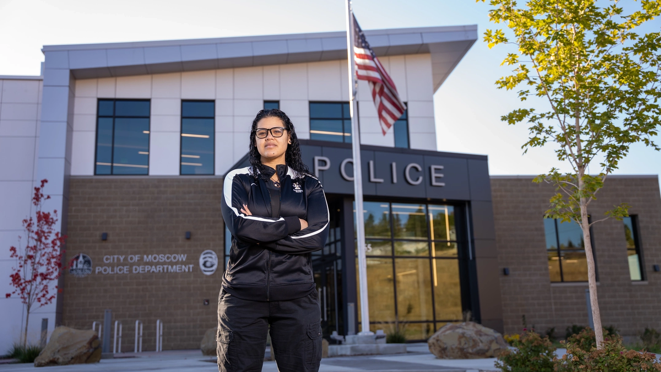 Student Bex Riehm goes on ride-alongs with Moscow Police Department and is a member of the Citizens Police Academy will graduate next spring with a criminology and psych degree