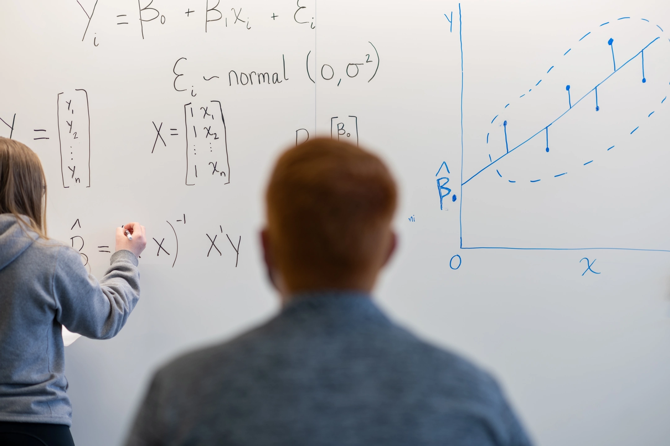 Stock photos of Mathematics students at the IRIC