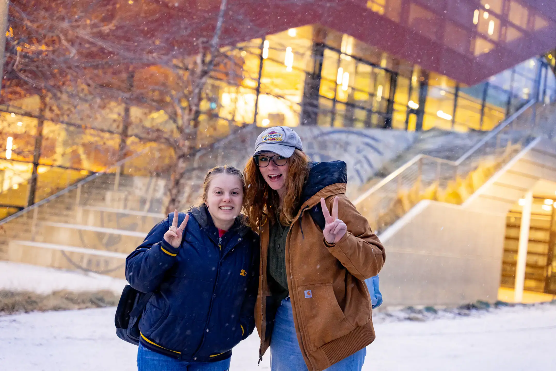 University of Idaho campus in the winter.