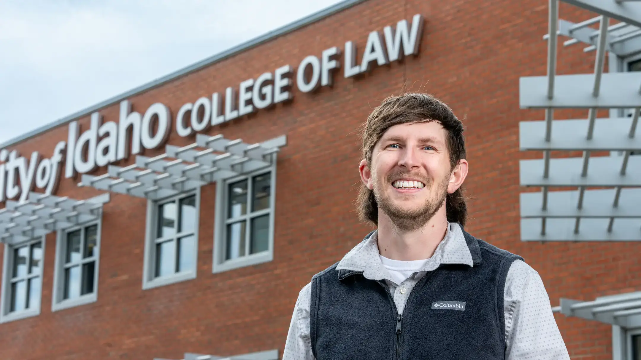 Student Cody Harrison is pictured at the University of Idaho College of Law in Boise on Monday, March 23, 2026. He is graduating this spring and plans to leverage his naval military background and expertise in nuclear energy to pursue a career in the emerging field of nuclear regulatory law. Following graduation, Harrison will join the Boise office of Gordon Rees Scully Mansukhani (GRSM).