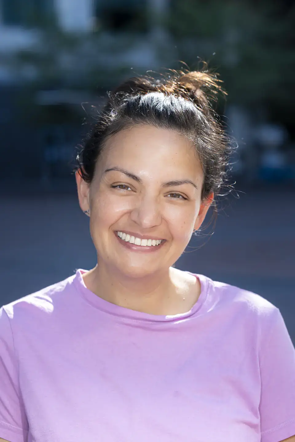 Portrait of Natalie Peterson, a student in the Masters in Educational Leadership program, on August 5, 2025.