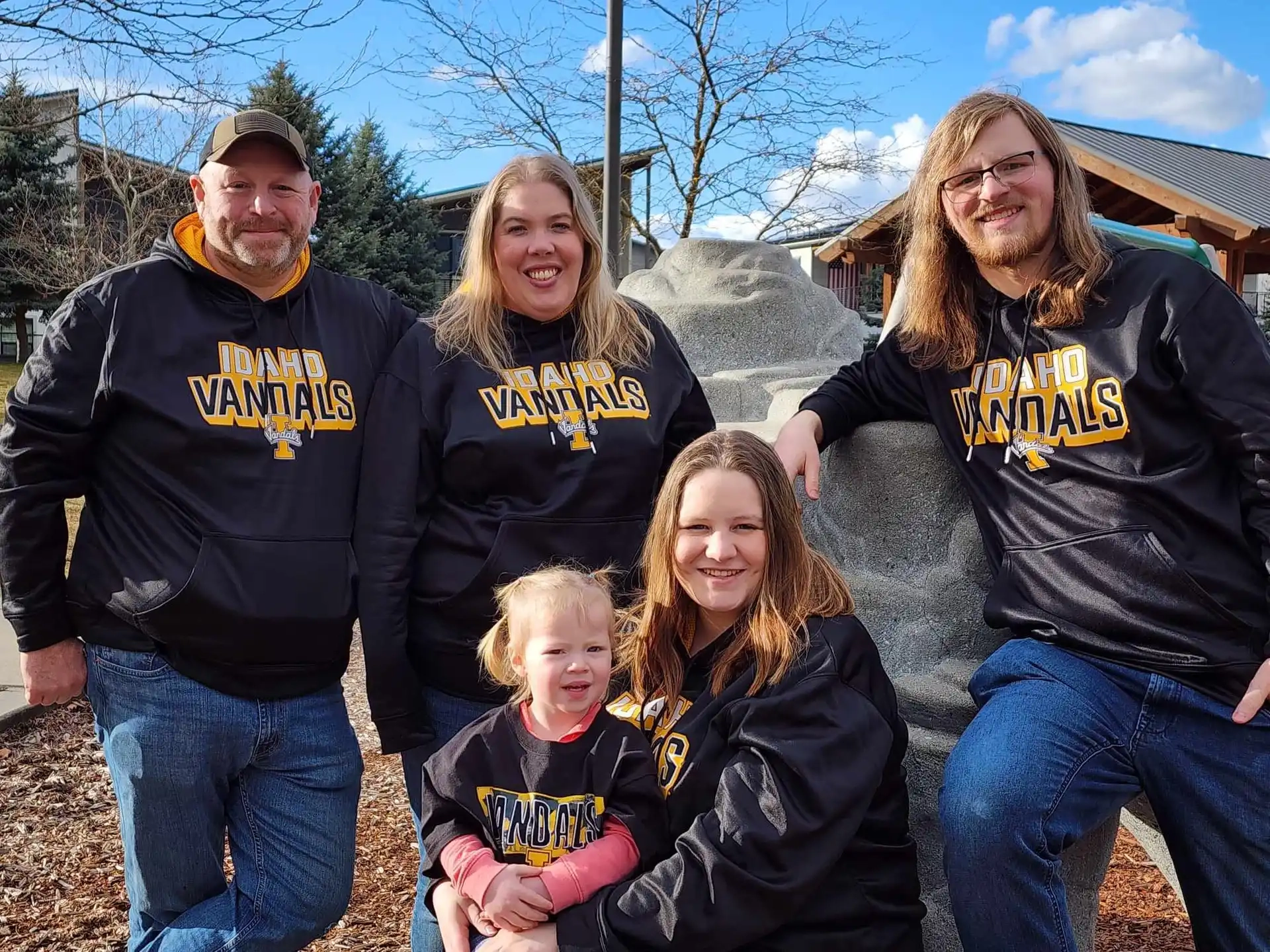 Photo of five people wearing Vandal gear