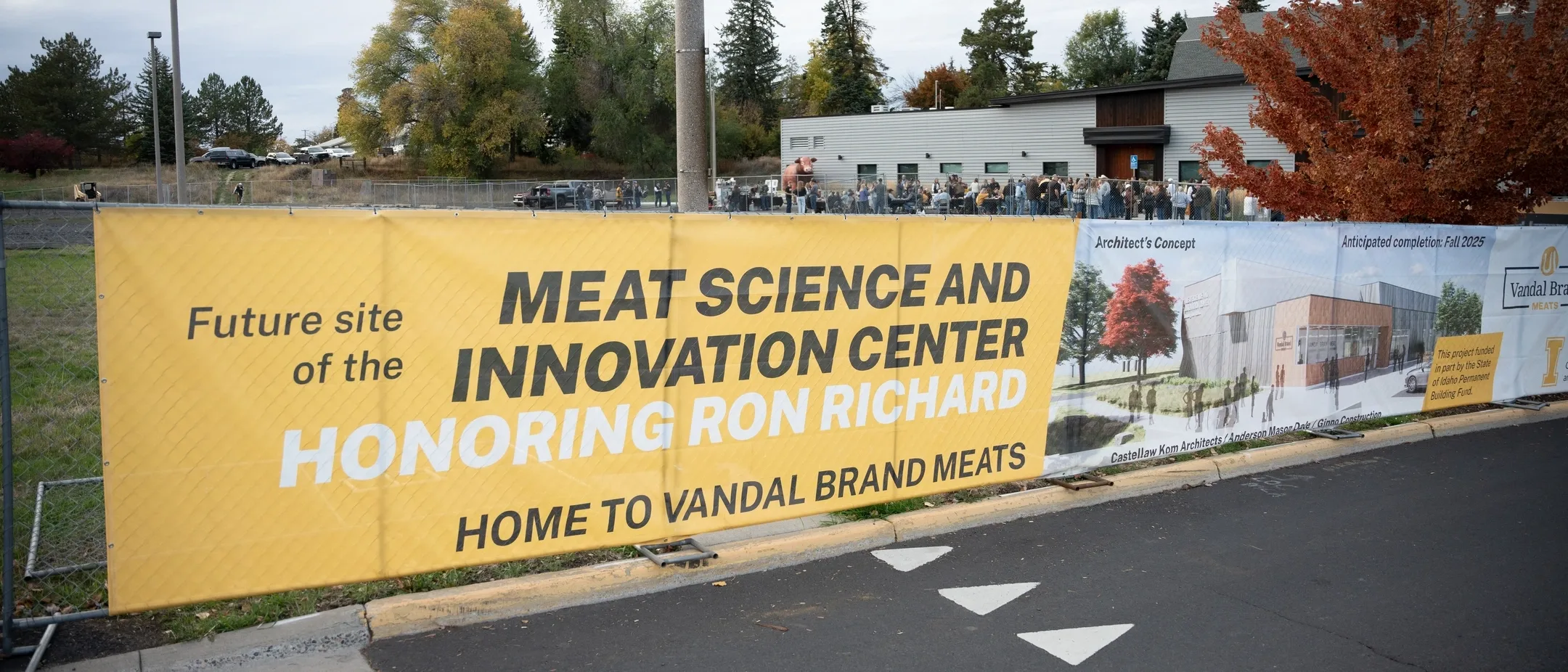 College of Agricultural and Life Sciences ground breaking for the construction of the Meat Science and Innovation Center Honoring Ron Richard.