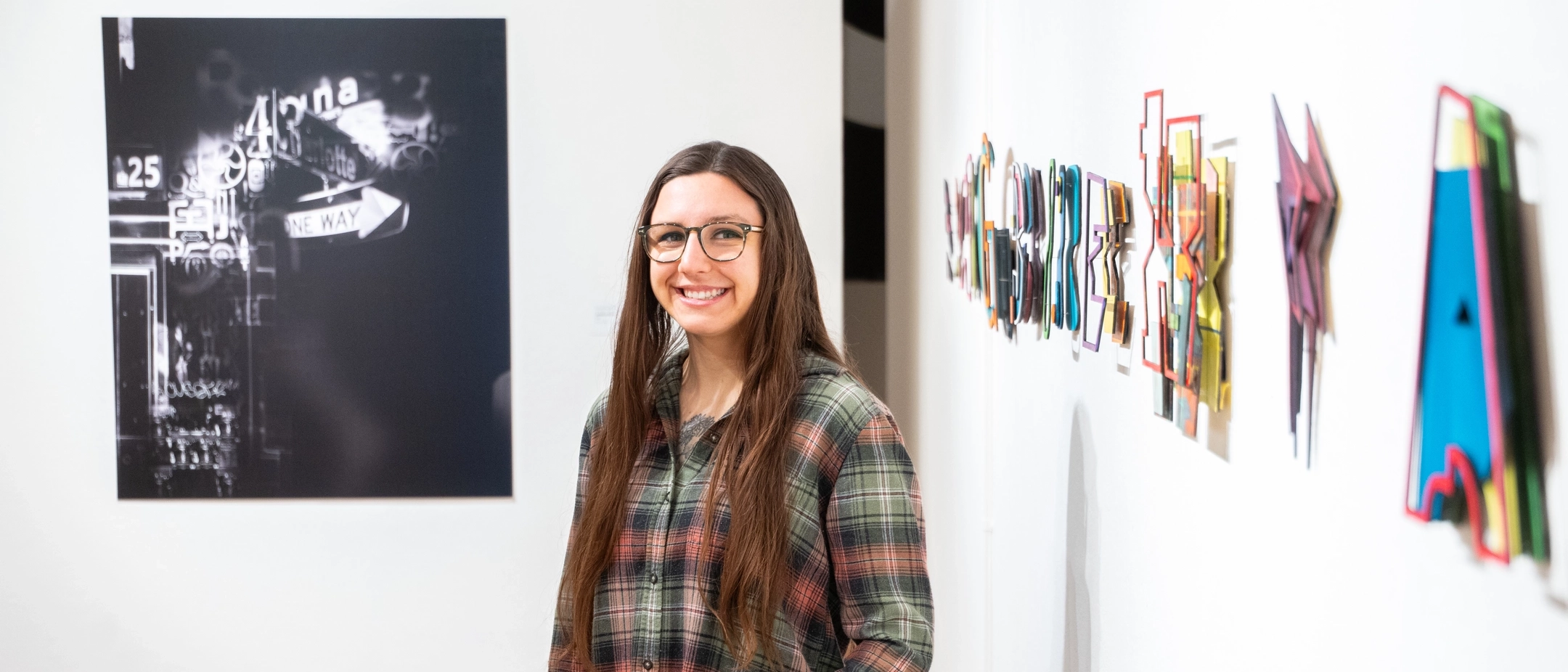 The MFA Exhibition, held in the Ridenbaugh Gallery and Reflections Gallery, is photographed Friday, March 28, 2025.