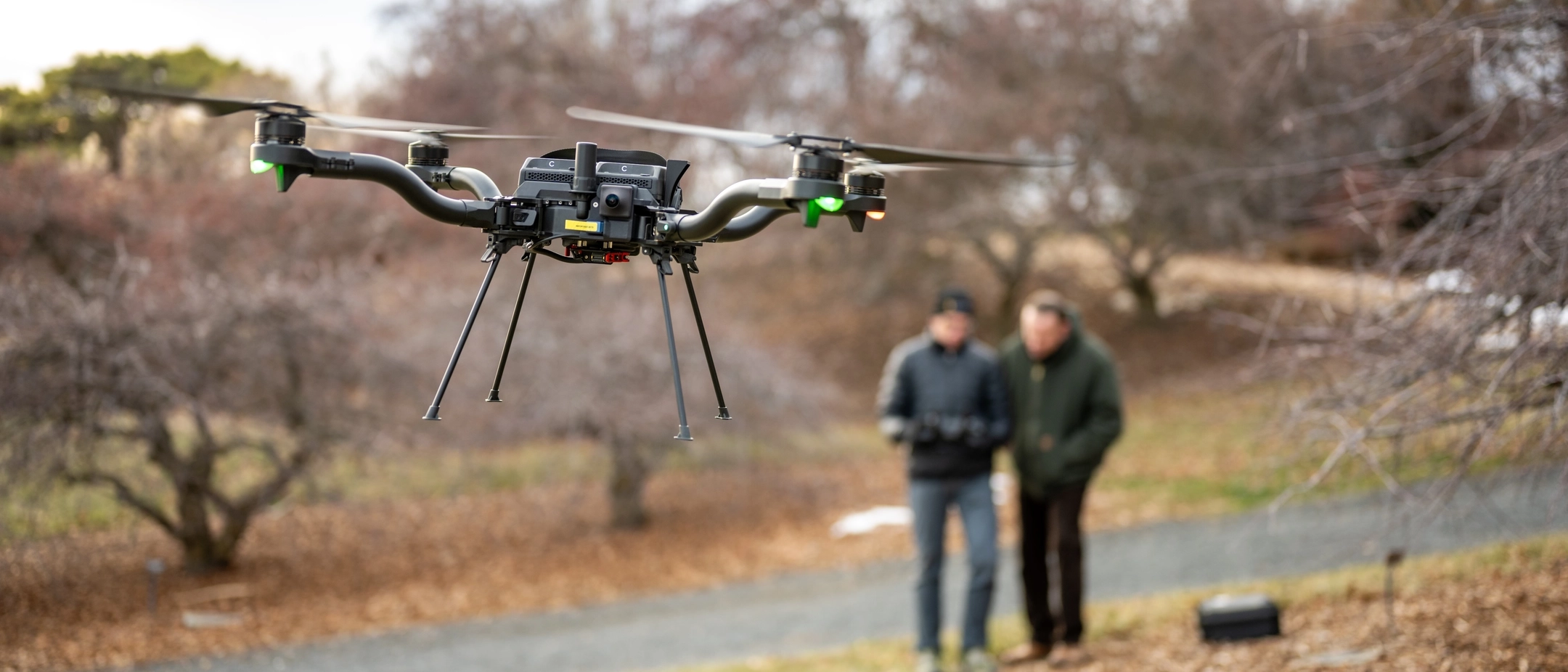 Jason Karl, director of CNR's Rangeland Institute, also operates the drone lab in the IRIC in which graduates students use drones in their research such as monitoring wildland fire smoke for microbes, spraying fields, doing boundary and LiDAR work.